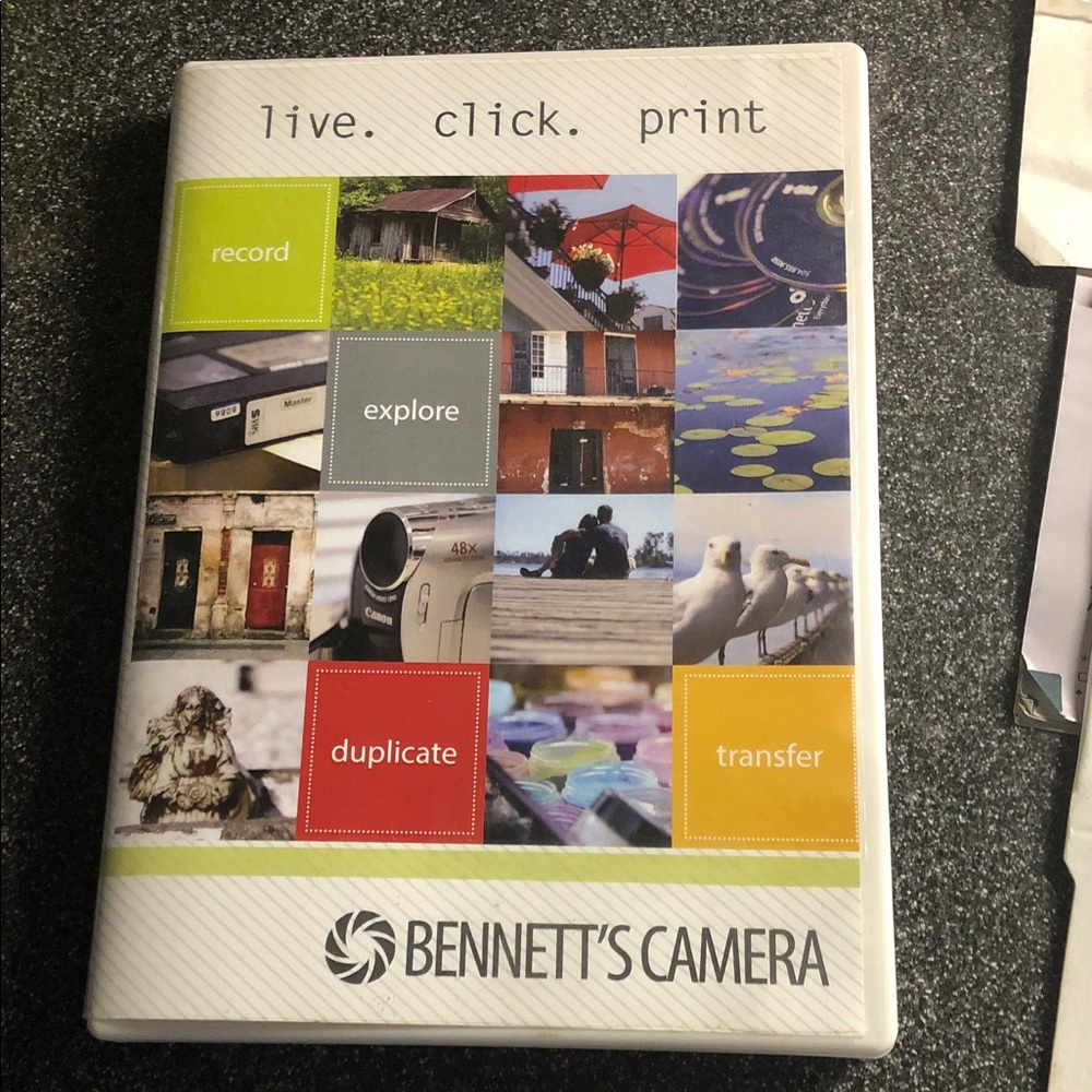 Bennett's Camera Video/DVD Case - Live Click Print